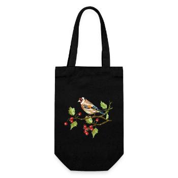 Colorful bird - Gift Bag for Bottles - black - Front