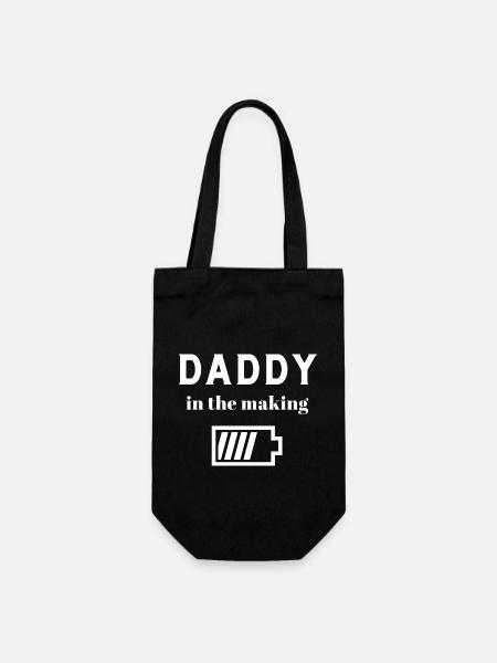 Fête des pères. Première fête des pères - Sac à bouteille - noir
