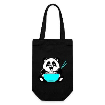 Panda - Gift Bag for Bottles - black - Front