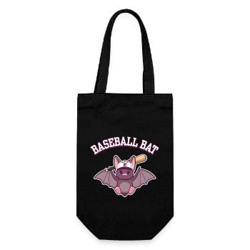 Funny Baseball Bat Pun - Gift Bag for Bottles - black - Front