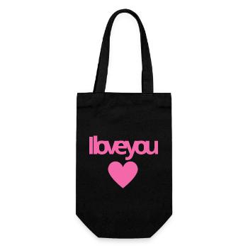 i love you mom - Sac à bouteille - noir - Devant