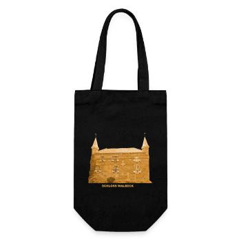 Walbeck Wasserburg Schloss Geldern Nordrhein-Westf - Geschenkbeutel für Flaschen - Schwarz - Vorne