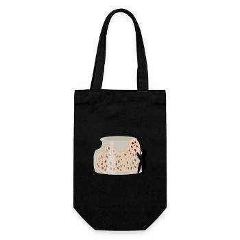 Ink Stains Cookies - Gift Bag for Bottles - black - Front