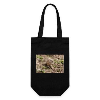 African ground squirrels Borstenhörnchen Xerus - Gift Bag for Bottles - black - Front