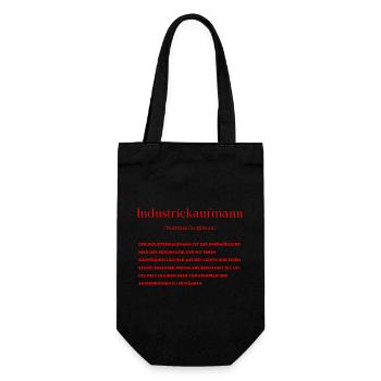 Industriekaufmann Definition - Geschenkbeutel für Flaschen - Schwarz - Vorne