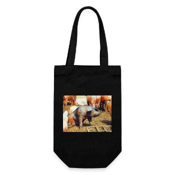 Cochon alors ! - Sac à bouteille - noir - Devant