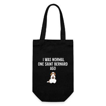 St. Bernard St. Bernard Dog Dog - Gift Bag for Bottles - black - Front