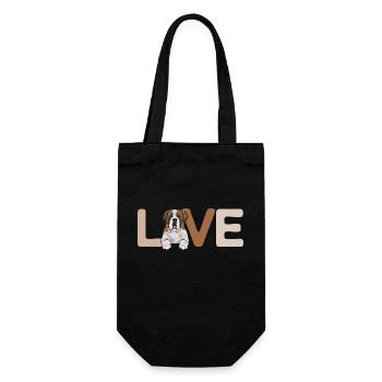 St. Bernard St. Bernard Dog Dog - Gift Bag for Bottles - black - Front
