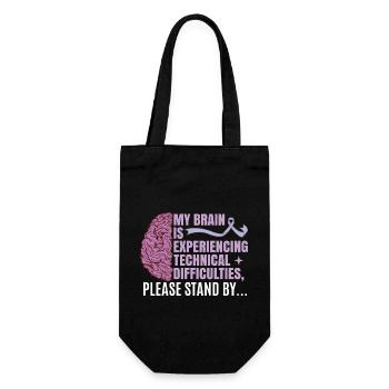 Epilepsy Quote - Gift Bag for Bottles - black - Front