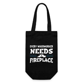 Funny Quote Carpenter Jokes Tshirts - Gift Bag for Bottles - black - Front