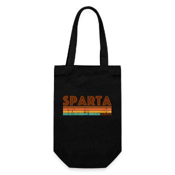 Vintage 1980s Style Sparta Greece - Sac à bouteille - noir - Devant