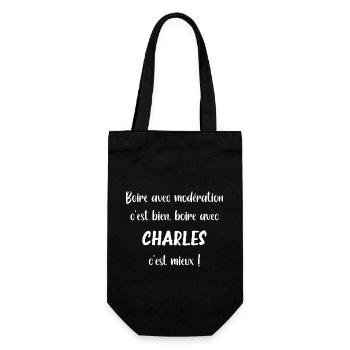 Charles - Sac à bouteille - noir - Devant