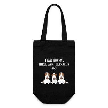 St. Bernard St. Bernard Dog Dog - Gift Bag for Bottles - black - Front