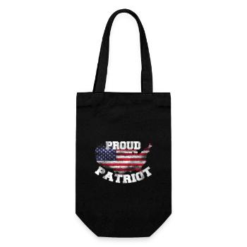 Stolzer Patriot 4. Juli Unabhängigkeitstag - Geschenkbeutel für Flaschen - Schwarz - Vorne