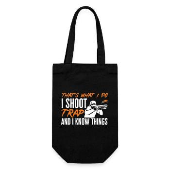 Shooting Skeet Clay Pigeon Shooting - Gift Bag for Bottles - black - Front