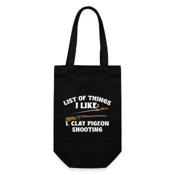 Shooting Skeet Clay Pigeon Shooting - Gift Bag for Bottles - black - Front