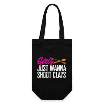 Shooting Skeet Clay Pigeon Shooting - Gift Bag for Bottles - black - Front