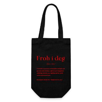 Norwegian Saying - Gift Bag for Bottles - black - Front