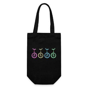 Unicycle Unicycle Unicycle Artist UnicycleVibes - Gift Bag for Bottles - black - Front