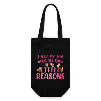 Education Teacher School - Gift Bag for Bottles - black - Front
