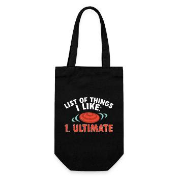 Disque de lancer de frisbee ultime - Sac à bouteille - noir - Devant