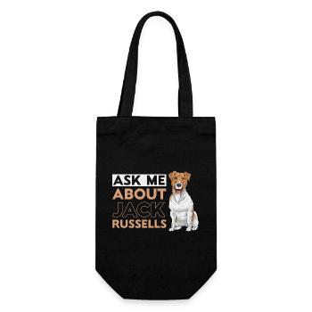 Jack Russell Terrier - Sac à bouteille - noir - Devant