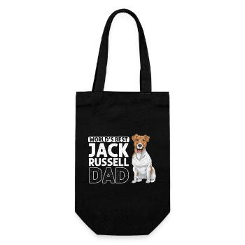 Jack Russell Terrier - Geschenkbeutel für Flaschen - Schwarz - Vorne
