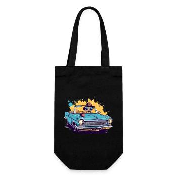Emma in a convertible - Gift Bag for Bottles - black - Front