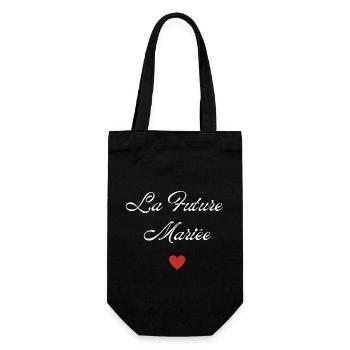 La future mariée floral - Sac à bouteille - noir - Devant
