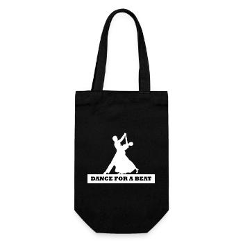 Dancing Dance Music - Geschenkbeutel für Flaschen - Schwarz - Vorne