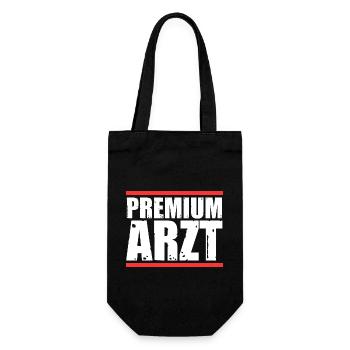 Mediziner Rettungssanitäter Notarzt Arzt - Geschenkbeutel für Flaschen - Schwarz - Vorne