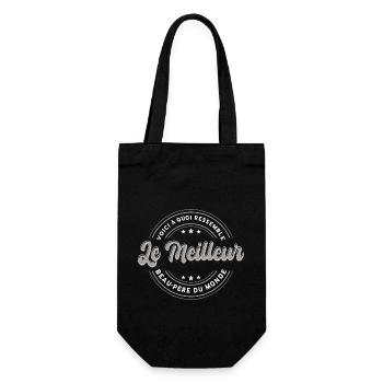 Beau-Pere Cadeau - Sac à bouteille - noir - Devant
