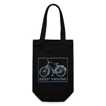 keep moving - Gift Bag for Bottles - black - Front