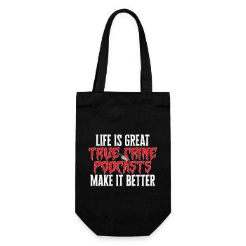 Wahre Verbrechen Podcaster True Crime Podcast - Gift Bag for Bottles - black - Front