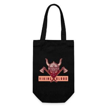 Wikinger Nordische Götter Valhalla Krieger - Geschenkbeutel für Flaschen - Schwarz - Vorne