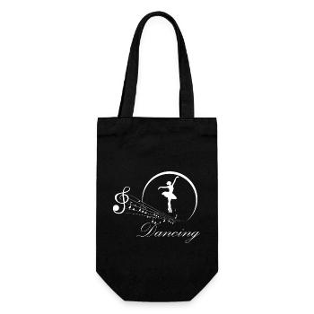 Danse Musique de danse - Sac à bouteille - noir - Devant