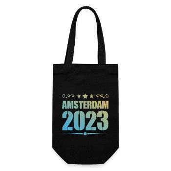 Amsterdam 2023 - Gift Bag for Bottles - black - Front