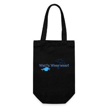 Watt n Weer weer! - Geschenkbeutel für Flaschen - Schwarz - Vorne