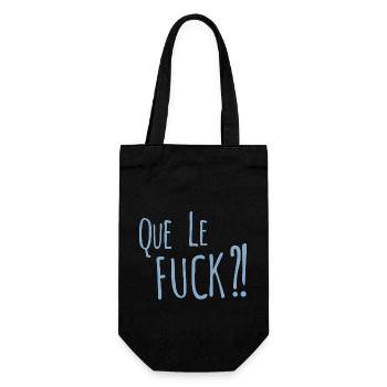 What the fuck en Français - Sac à bouteille - noir - Devant