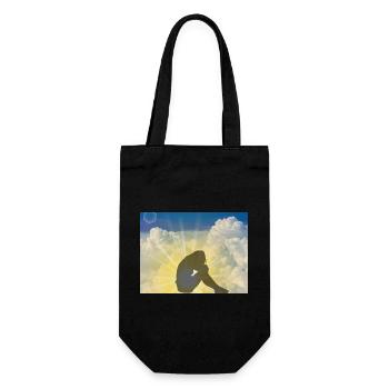 Skyscape. - Geschenkbeutel für Flaschen - Schwarz - Vorne