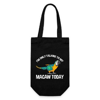Gelbbrustara Papagei Blue And Yellow Macaw - Geschenkbeutel für Flaschen - Schwarz - Vorne