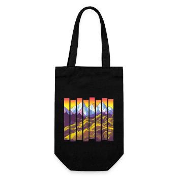 Mountains Hiking Mountain Hiking Hiking Mountain Hikers - Gift Bag for Bottles - black - Front