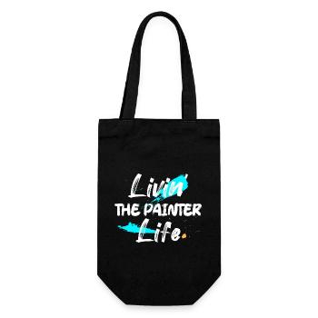 Livin' The Painter Life Profession Job - Gift Bag for Bottles - black - Front