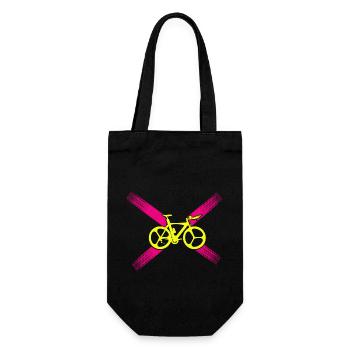 Triathlon Swim Bike Run Marathon - Geschenkbeutel für Flaschen - Schwarz - Vorne