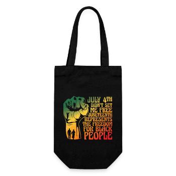 July 4th Didn't Send Me Free - Gift Bag for Bottles - black - Front