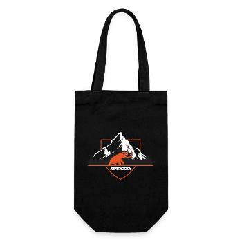 Mammouth dans les montagnes blason bouclier - Sac à bouteille - noir - Devant