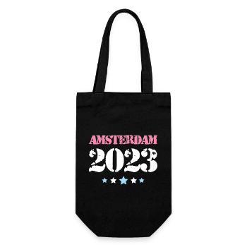 Amsterdam 2023 - Gift Bag for Bottles - black - Front