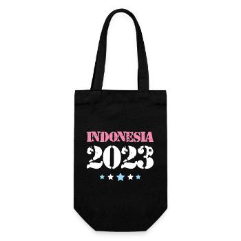 Indonesia 2023 - Geschenkbeutel für Flaschen - Schwarz - Vorne