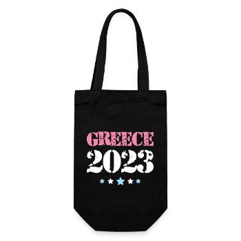 Greece 2023 - Geschenkbeutel für Flaschen - Schwarz - Vorne