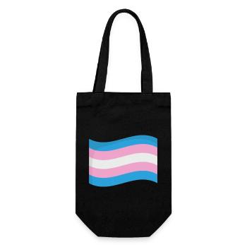 LOVE TRANSGENDER PRIDE LGBTQ+ - Geschenkbeutel für Flaschen - Schwarz - Vorne